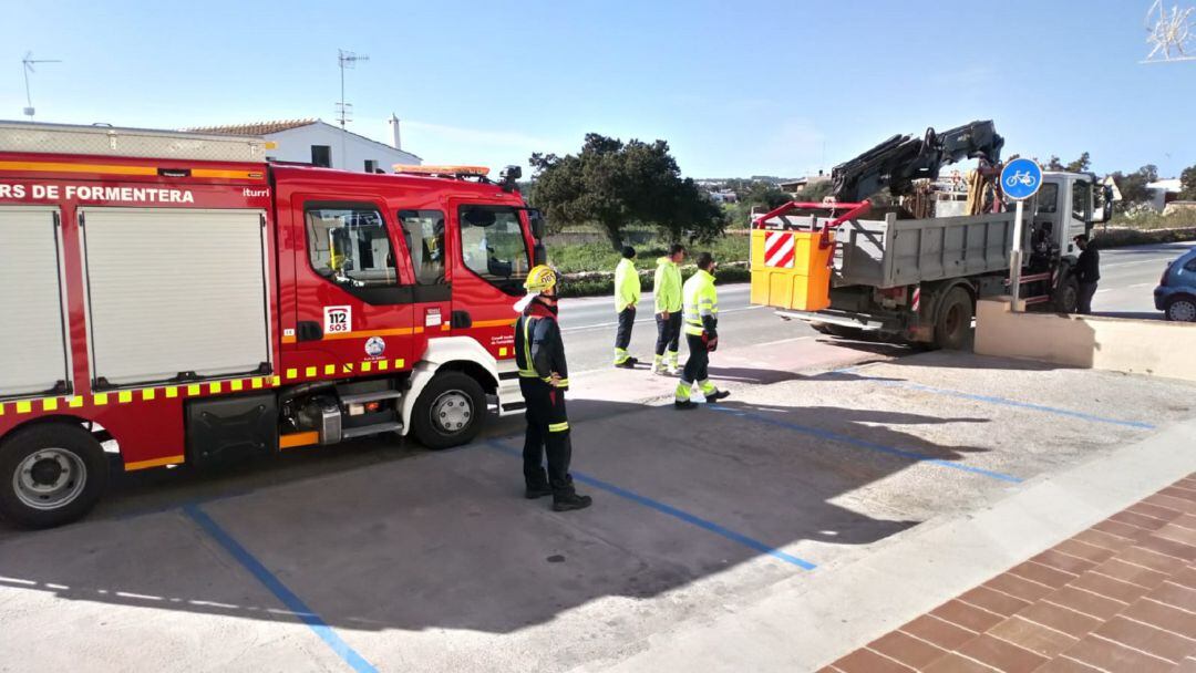 Imagen de archivo de los efectivos de los bomberos de Formentera