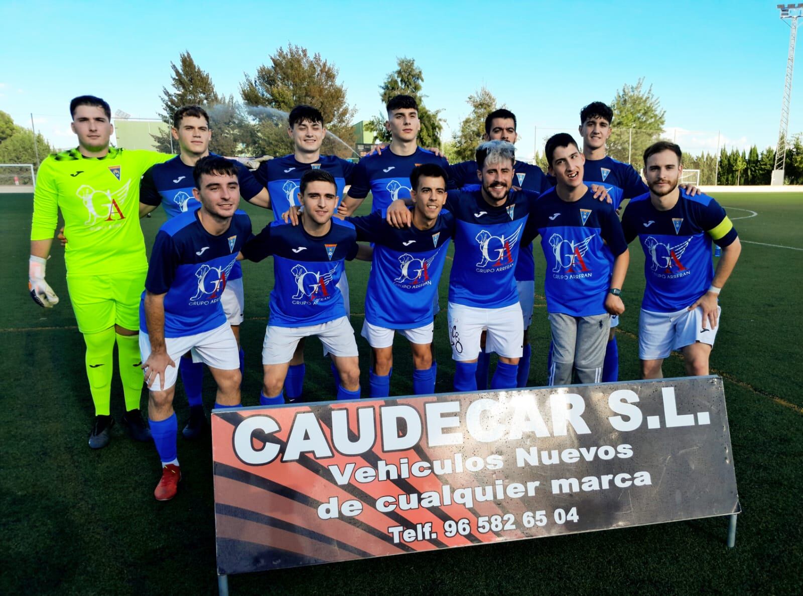 Alineación del último partido del Caudetano