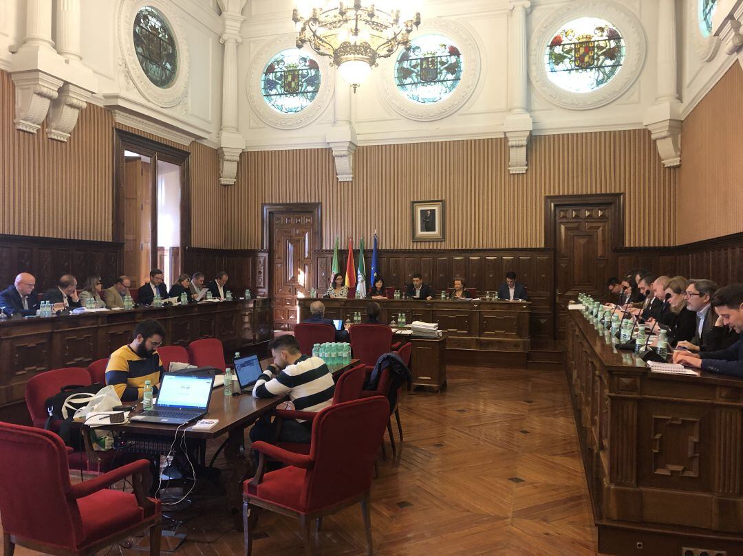 Pleno de la Diputación Provincial de Jaén.