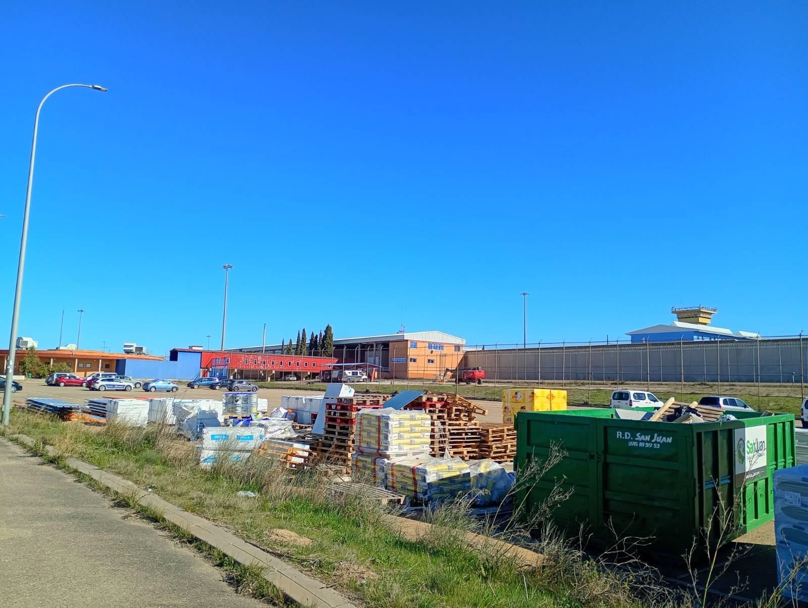 Obras en la cárcel de Zuera