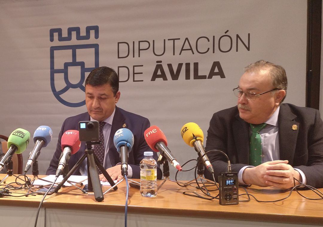 Carlos García, presidente de la Diputación de Ávila, y Pedro Cabrero, vicepresidente