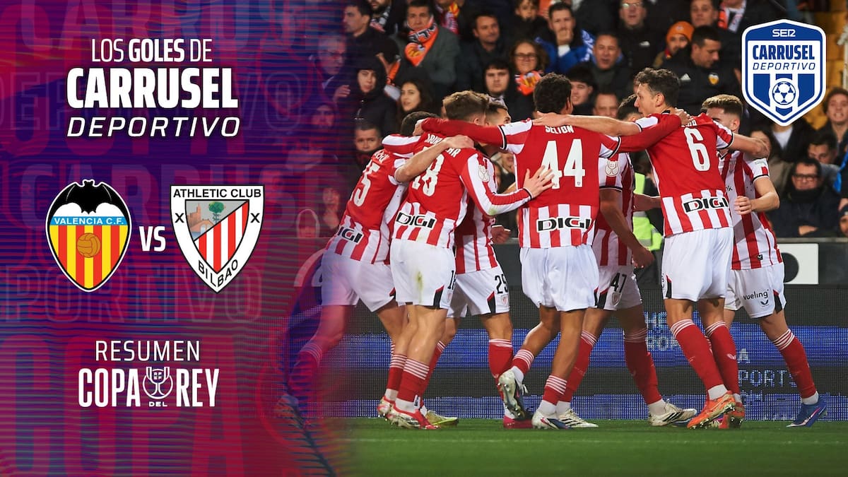 Valencia CF 1-2 Athletic Club: resumen, goles y resultado de los cuartos de final de la Copa del Rey