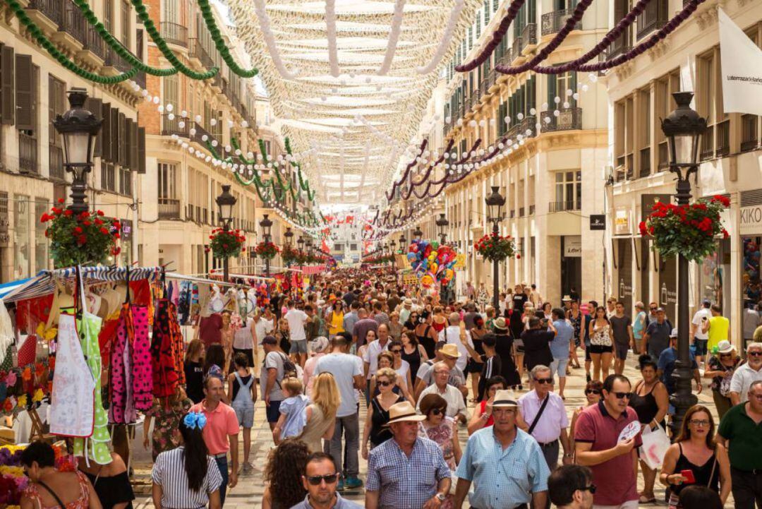 Imagen de la Feria de Málaga en agosto de 2019