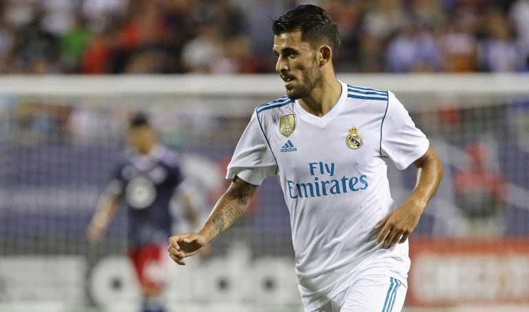 Dani Ceballos durante un partido de la gira estadounidense. 