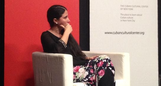 Yoani Sánchez, en el Instituto Cervantes