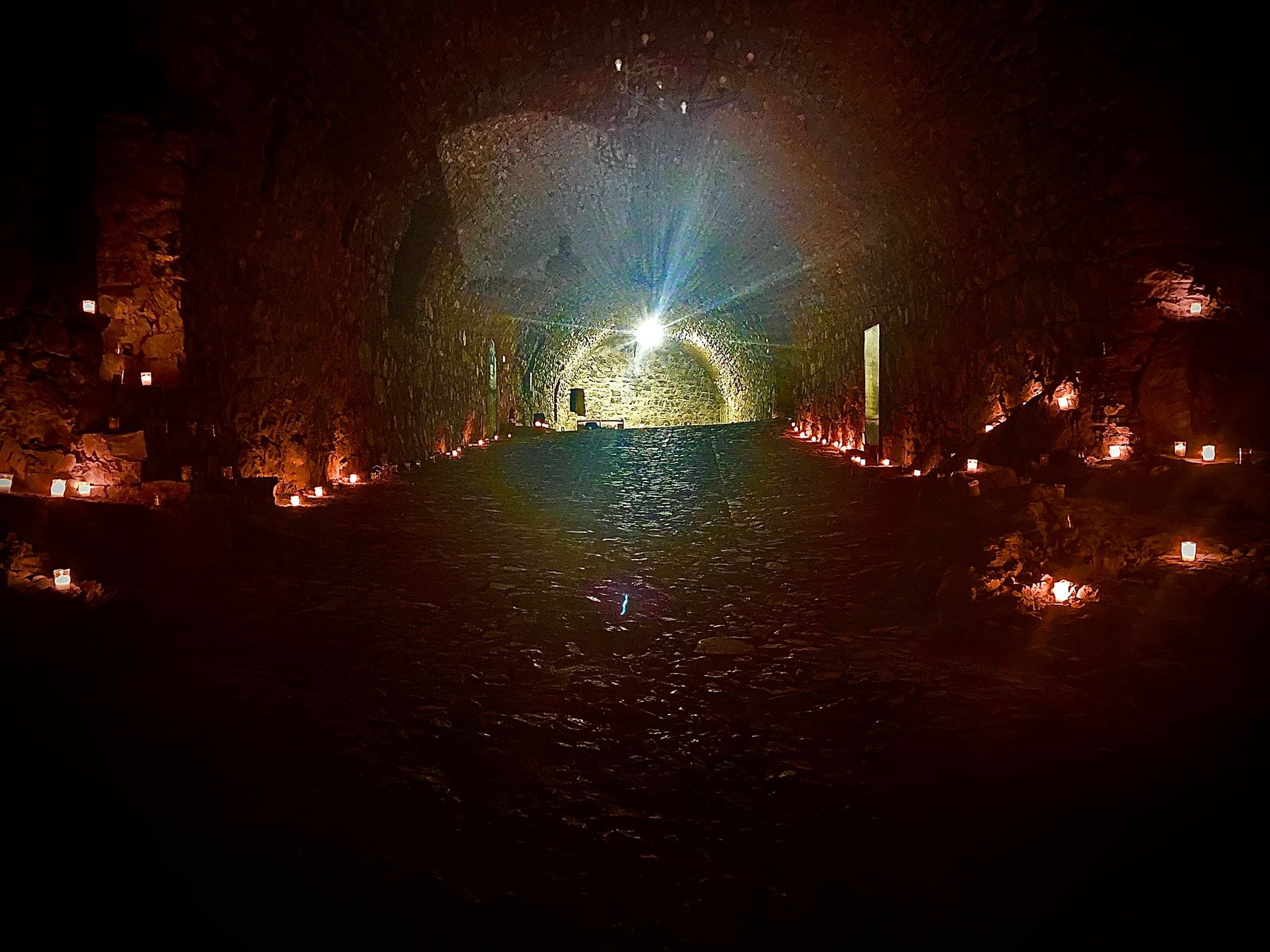 Imagen del interior del Castillo, durante la celebración de la noche de las velas el pasado mes de octubre