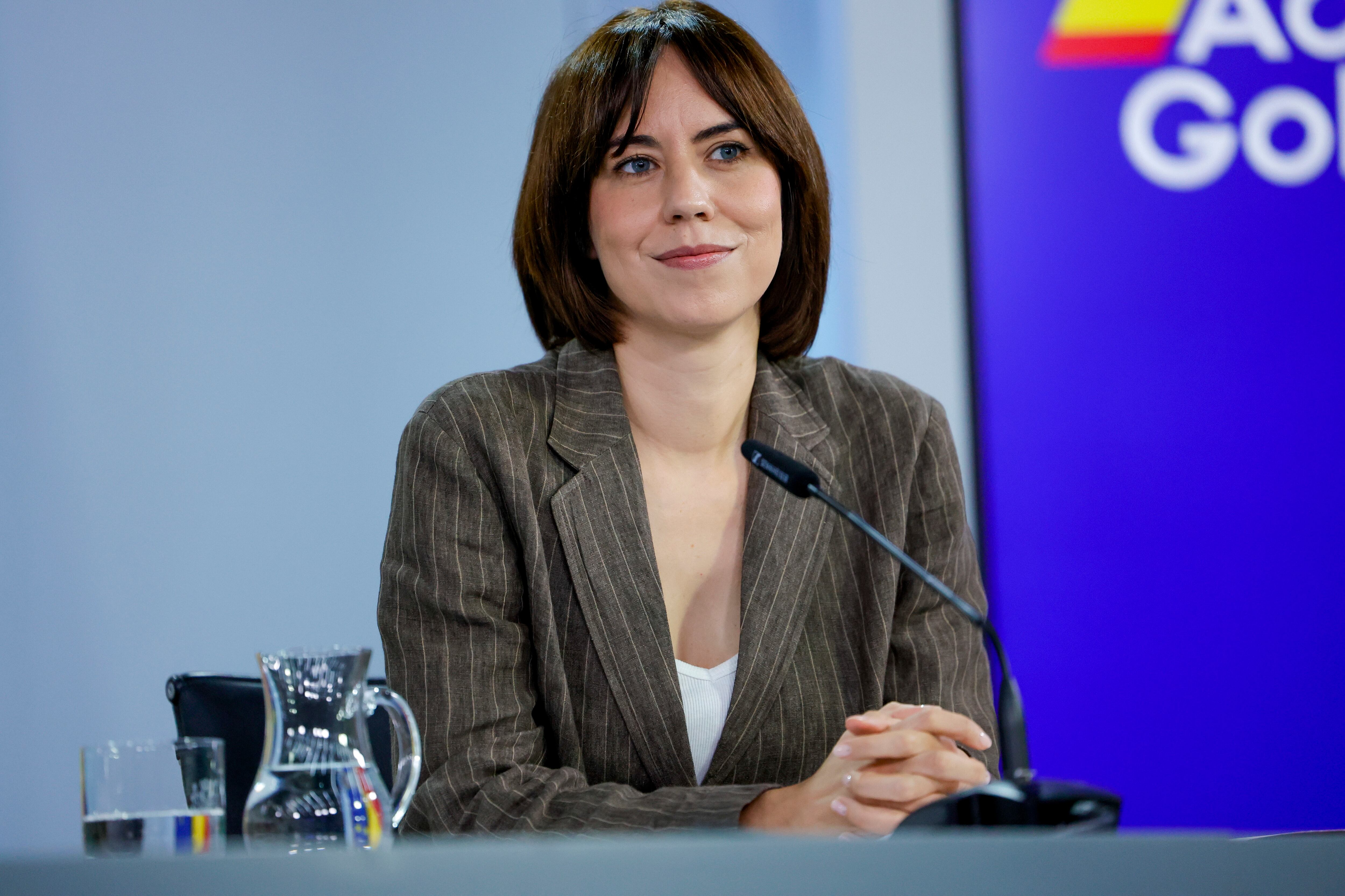 La ministra de Ciencia, Diana Morant, durante la rueda de prensa posterior a la reunión del Consejo de Ministros.