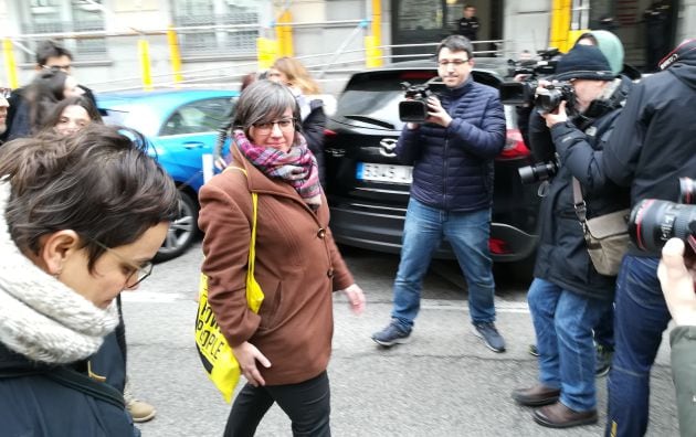 Mireia Boya llegando al Tribunal Supremo hace unas semanas