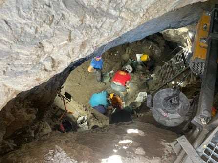 Trabajos durante la jornada de puertas abiertas