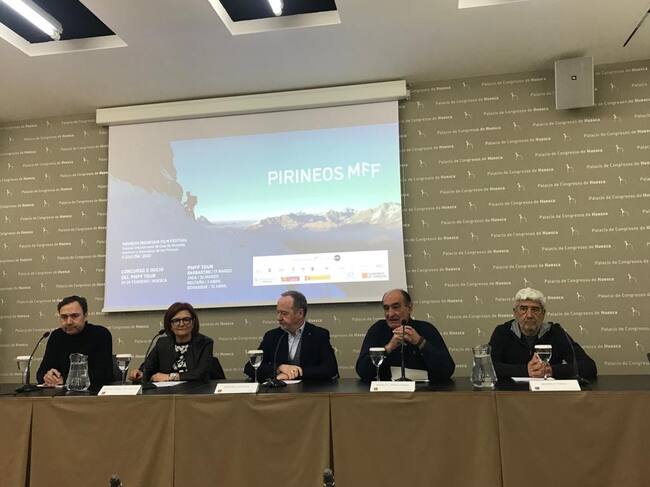 Momento de la presentación del Pirineos Mountain Film Festival