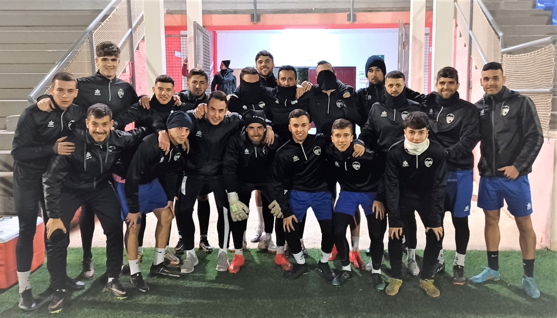 CD Jávea antes del entreno.