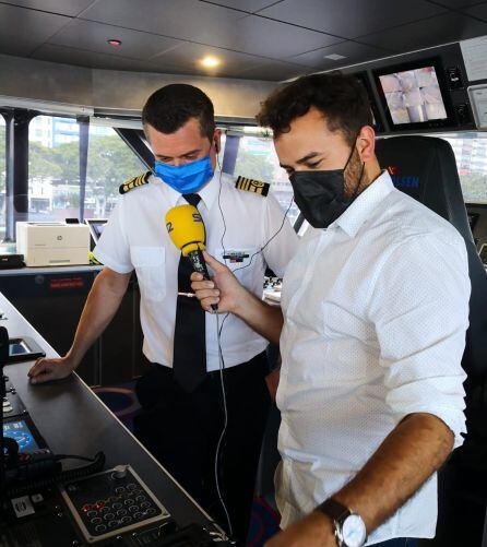 La Cadena SER en el nuevo Trimarán de Fred. Olsen