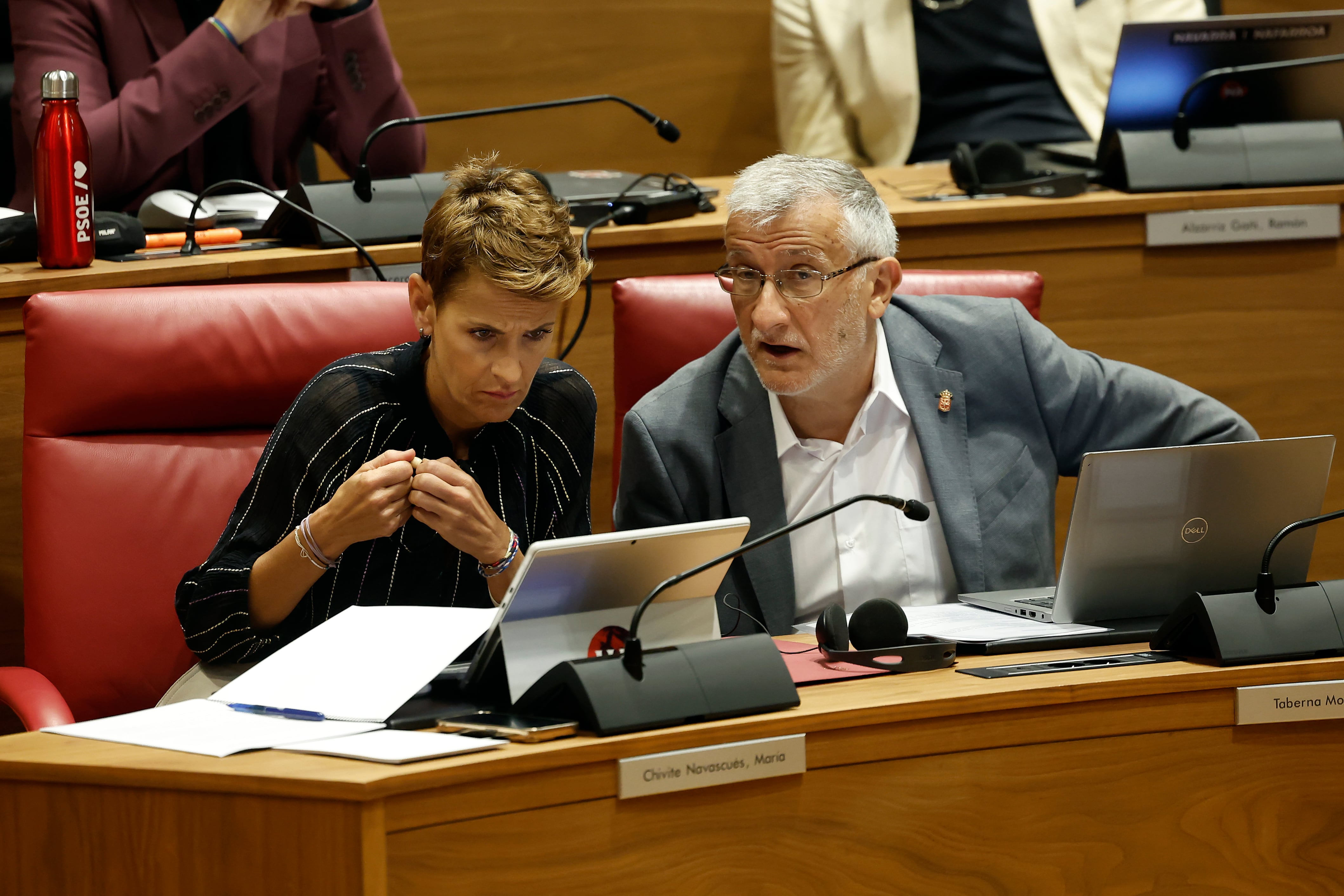 Pleno en el Parlamento de Navarra