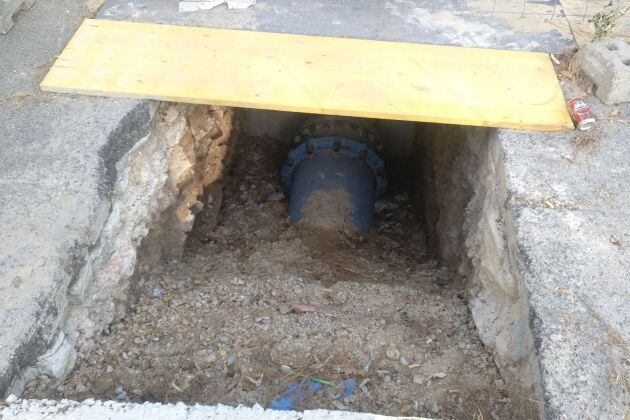 Tubería que se va a renovar