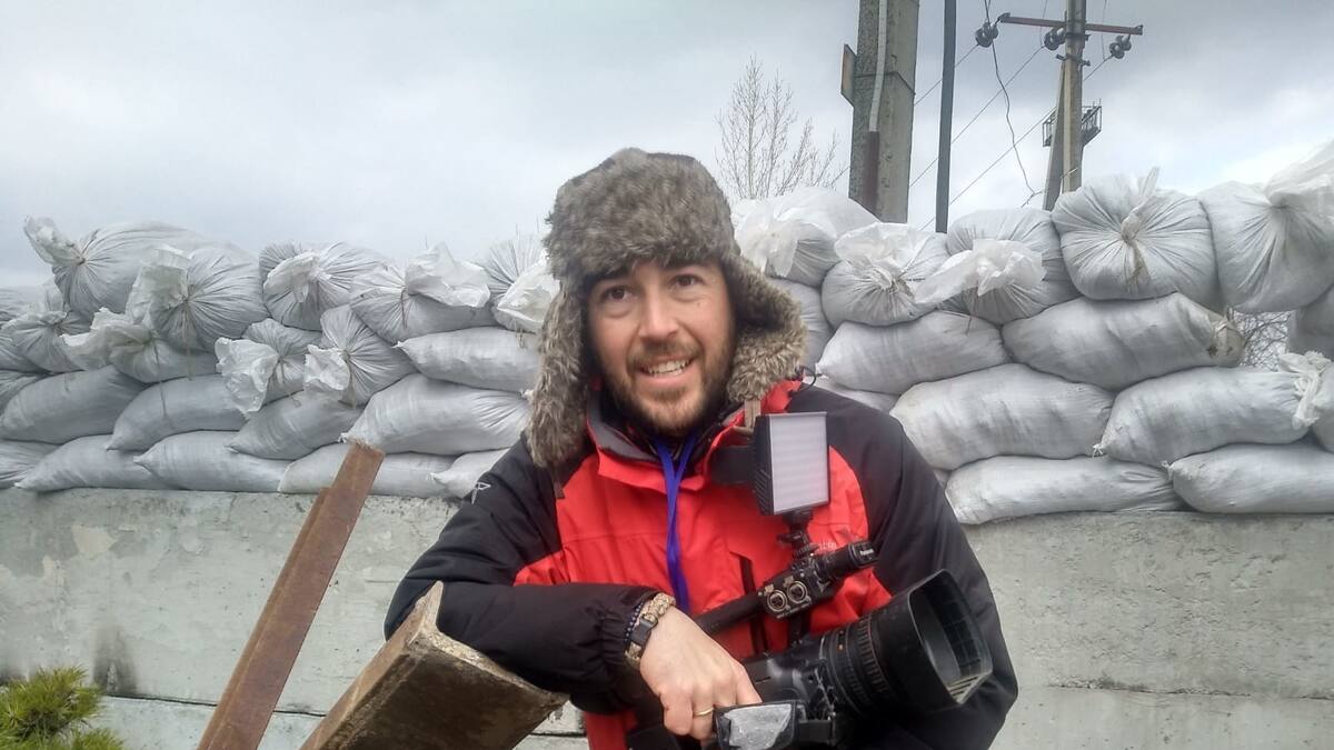 Carlos Toribio, cámara berciano en Ucrania: 'Esta guerra está dejando atrás más muertos que otros conflictos'