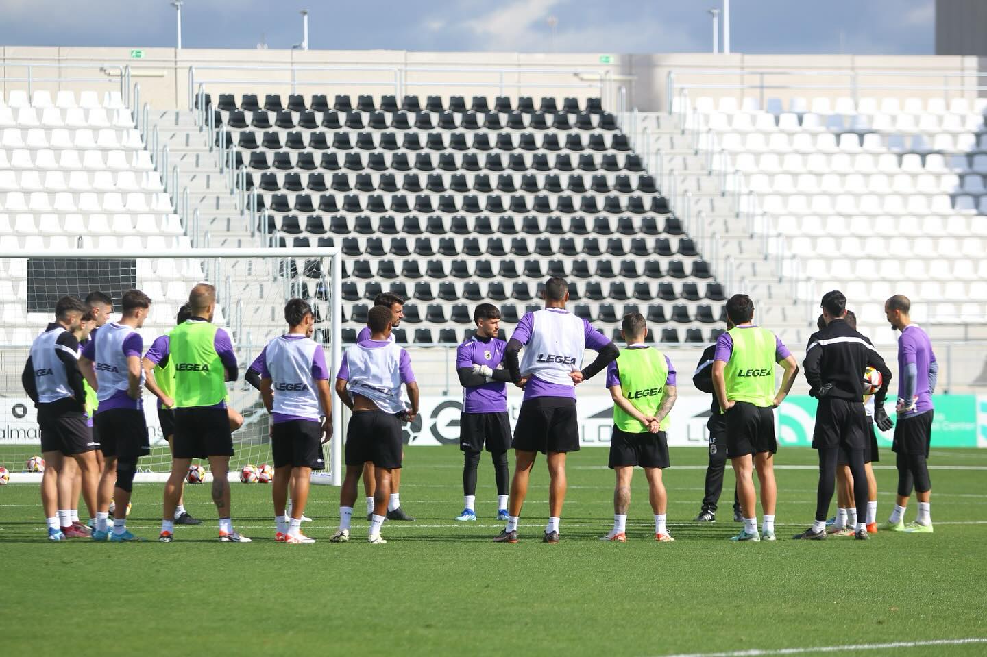 Un entreno de la Balona