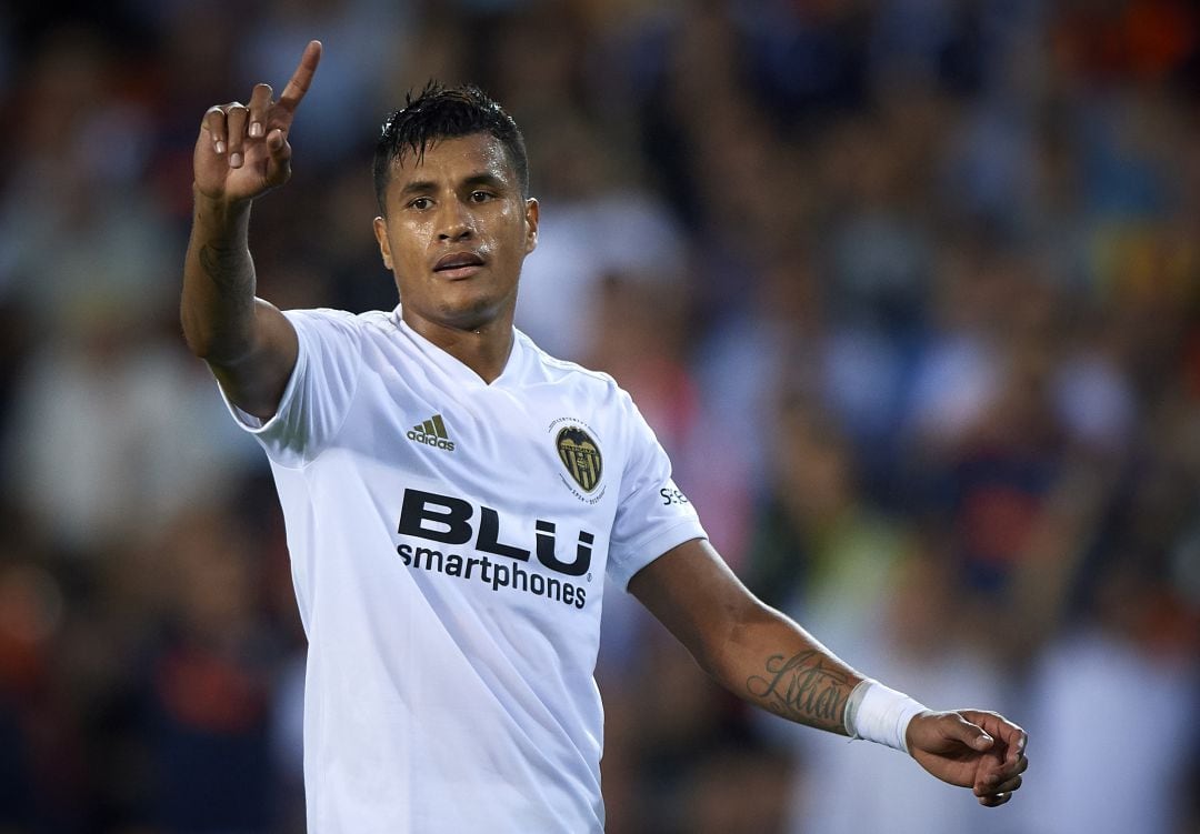 Jeison Murillo en su etapa en el Valencia CF