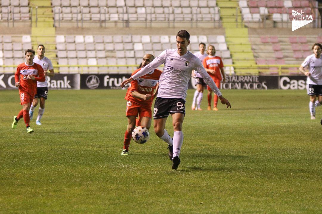 Claudio, durante el último partido de liga frente al Marino