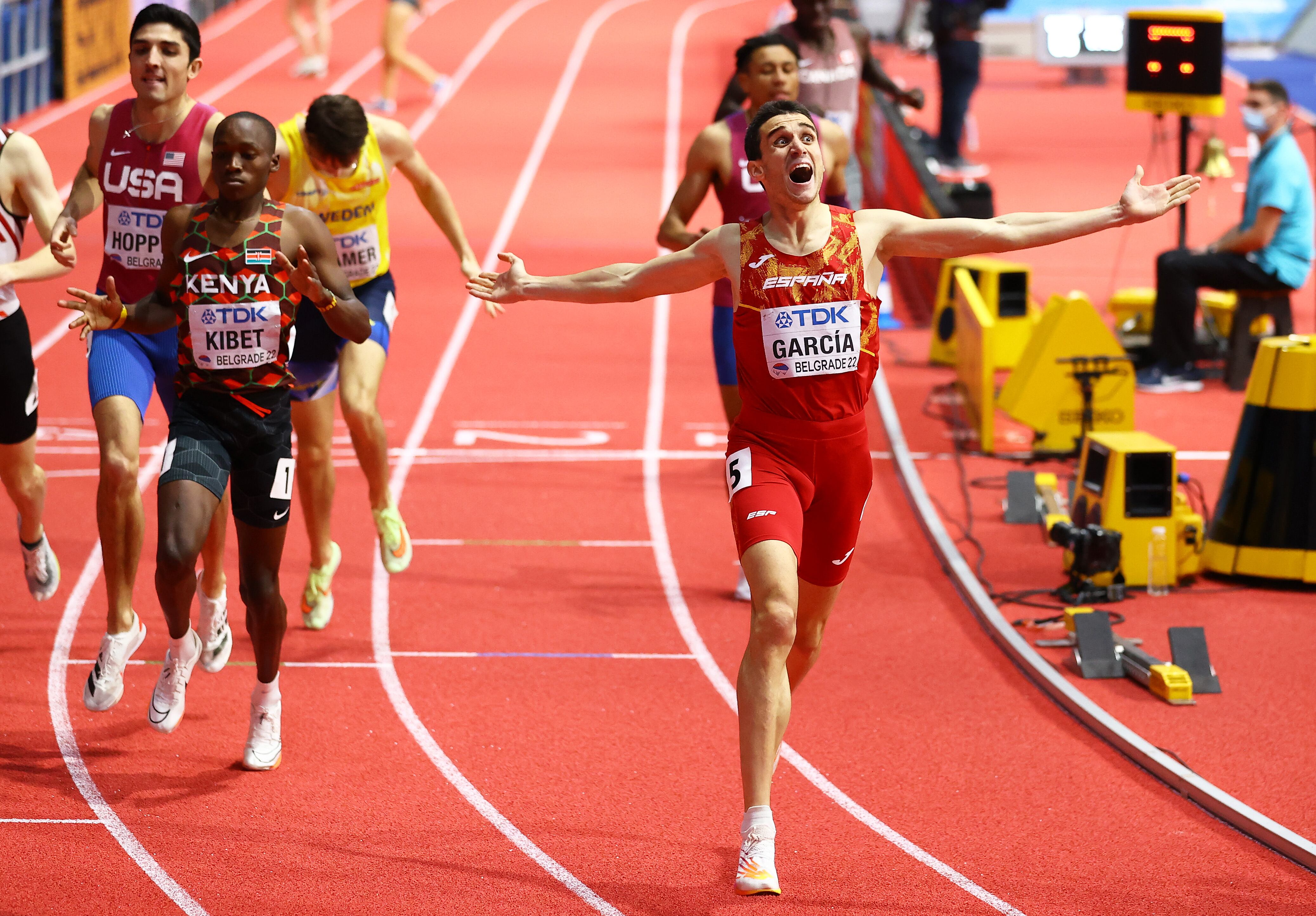 Mariano García, atleta murciano