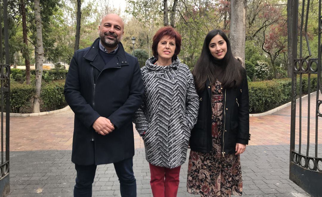 José García Molina, Mariángeles García y Cristina Vidal en Cuenca.