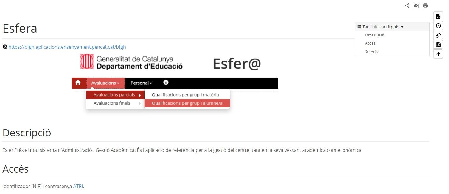 Molts instituts tenen problemes per introduir les notes al portal Esfer@ de gestió acadèmica