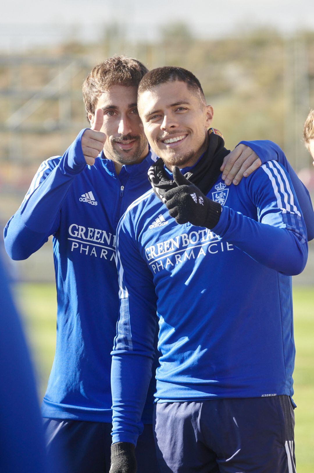 Eguaras y Narváez son el fiel reflejo del buen ambiente que se vive en el vestuario zaragocista