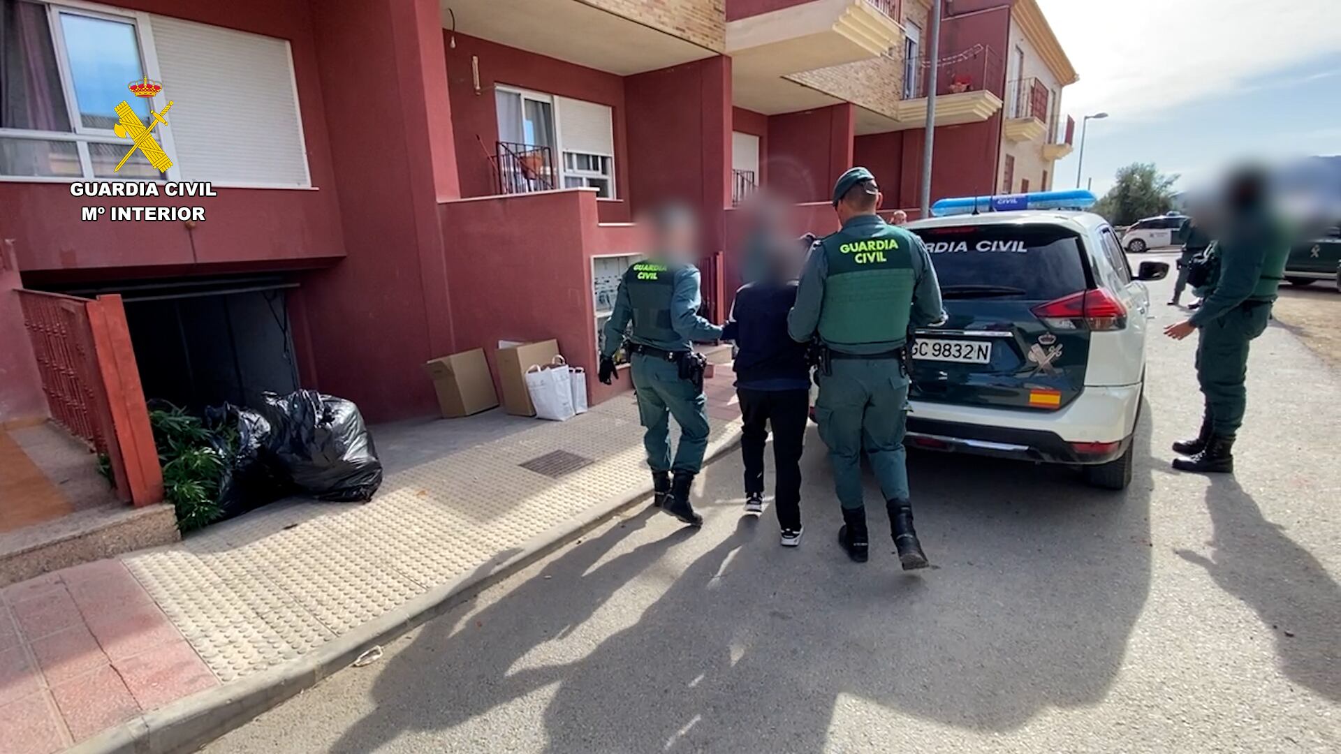 Uno de los detenidos por la producción de marihuana a gran escala en Abarán