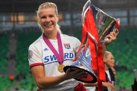 Hegerberg, tras ganar la Champìons contra el Barça