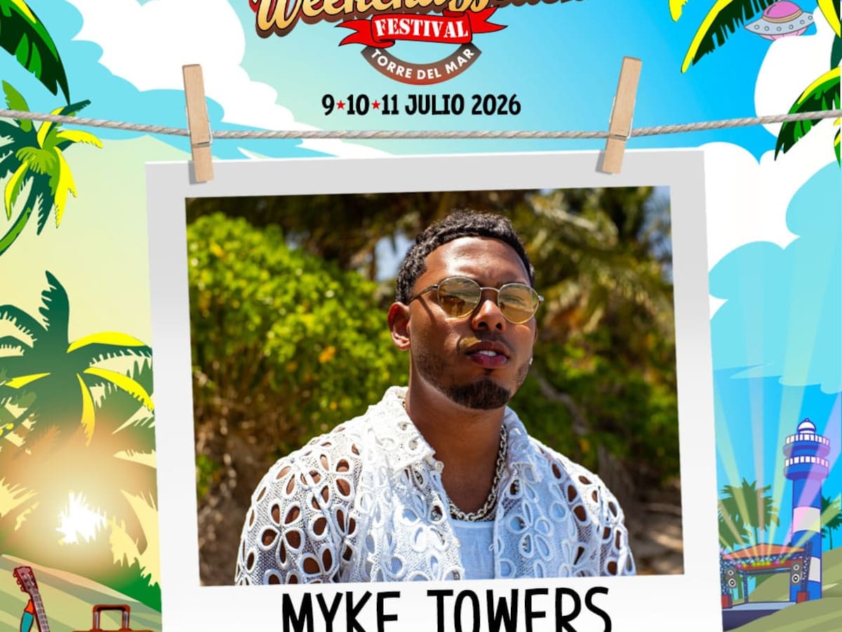 Myke Towers, artista multiplatino internacional en Weekend Beach Festival 2026
