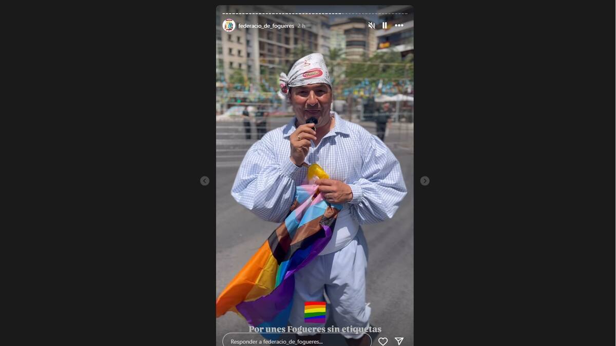 David Olivares, presidente de la Federació de Fogueres, rectifica por su comentario desafortunado que ha molestado al colectivo LGTBI