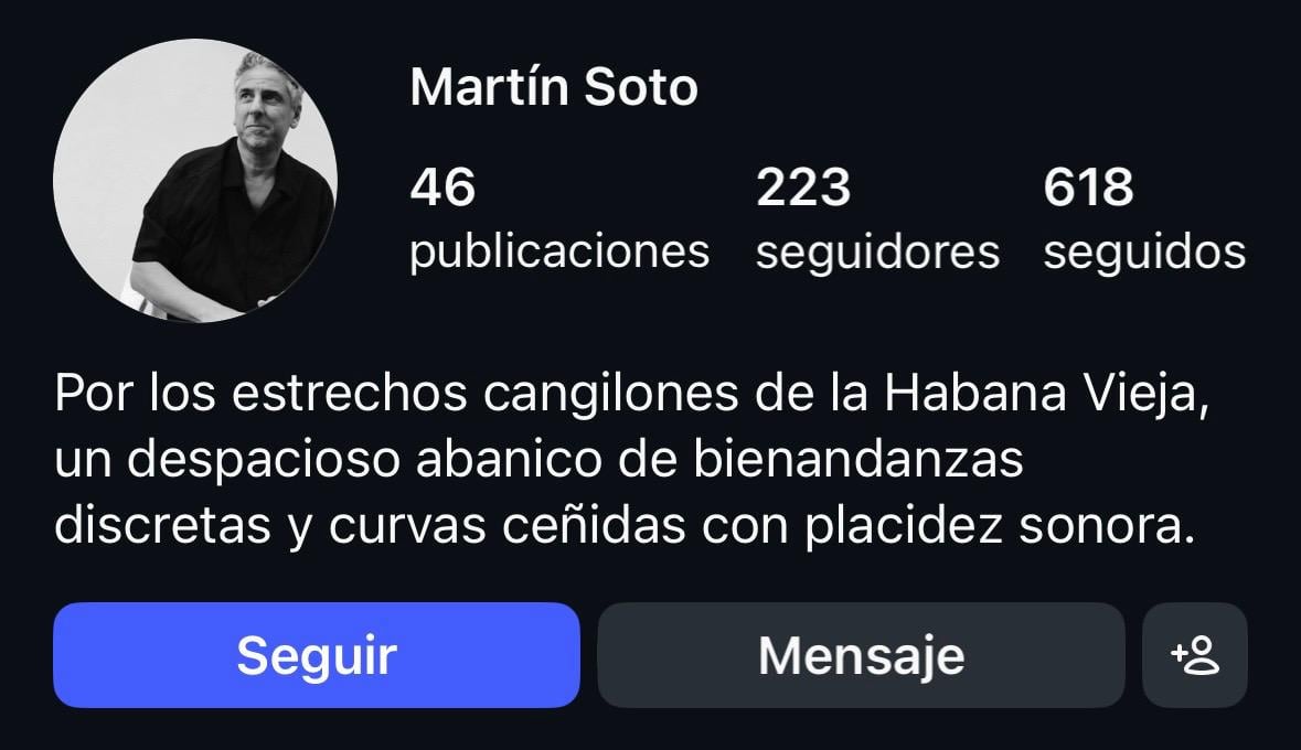 Perfil de instagram creado por Martiño Ramos
