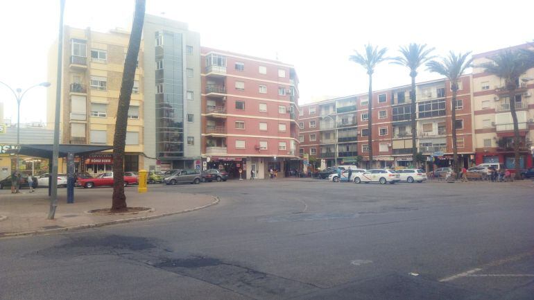 Imagen de la plaza Archiduque Carlos en Dénia, de la semana pasada.