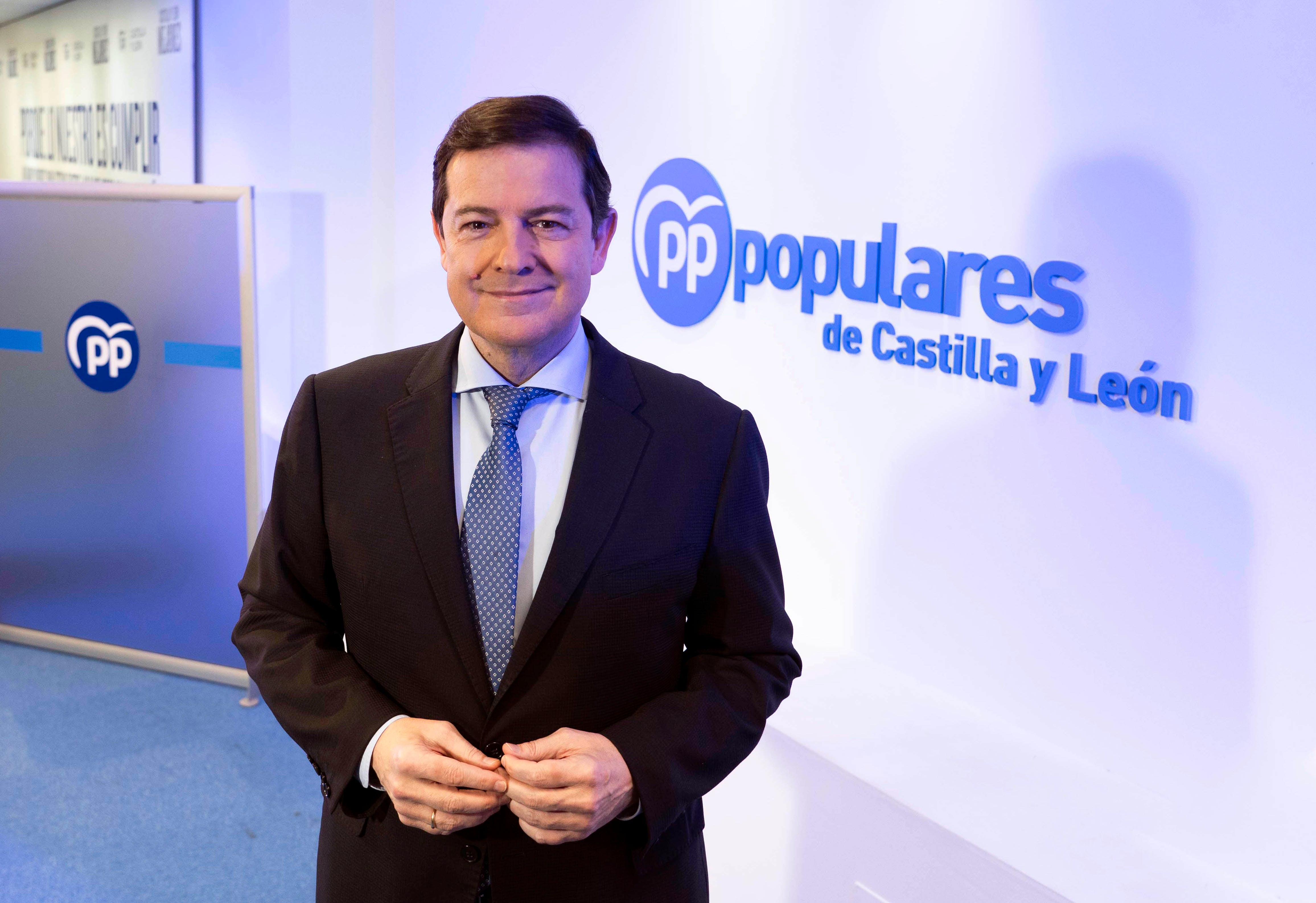 El candidato del Partido Popular a la presidencia de Castilla y León, Alfonso Fernández Mañueco