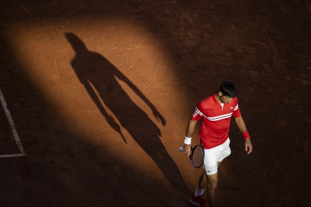 Djokovic, durante la final de Roland Garros 2021.