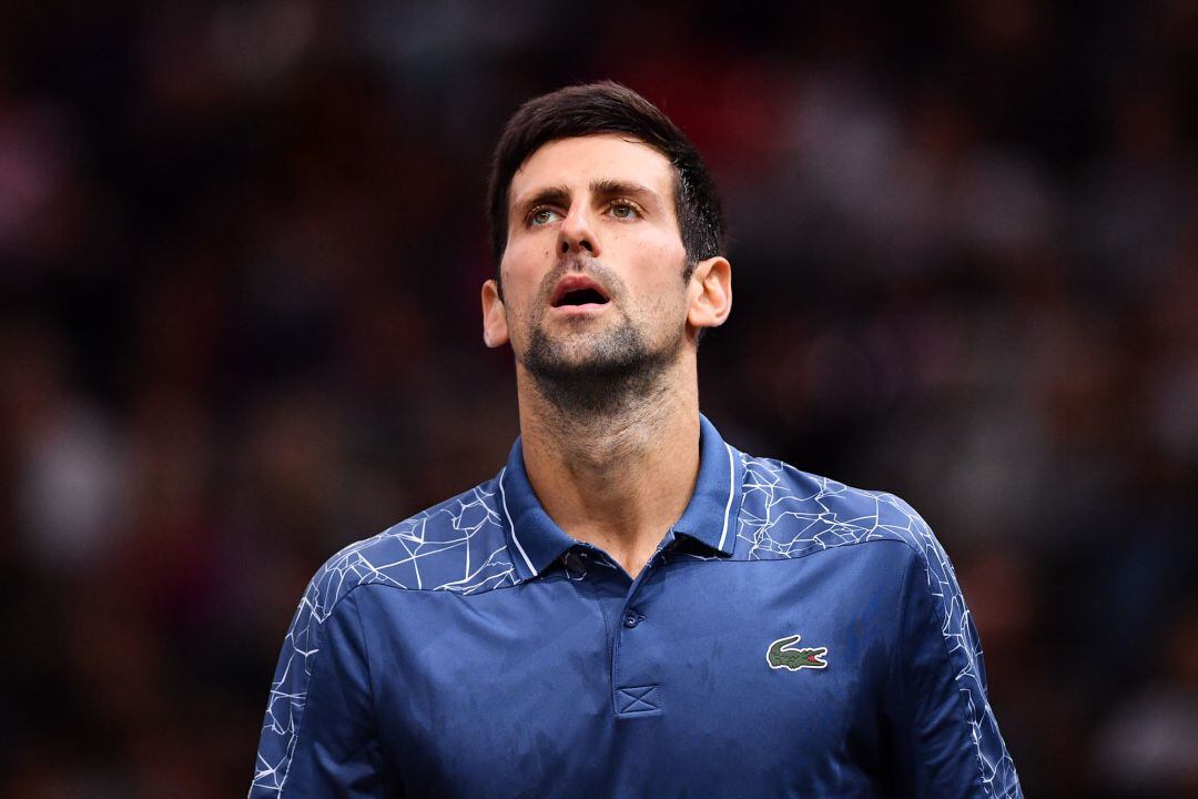 Djokovic, durante la final de París contra Khachanov.