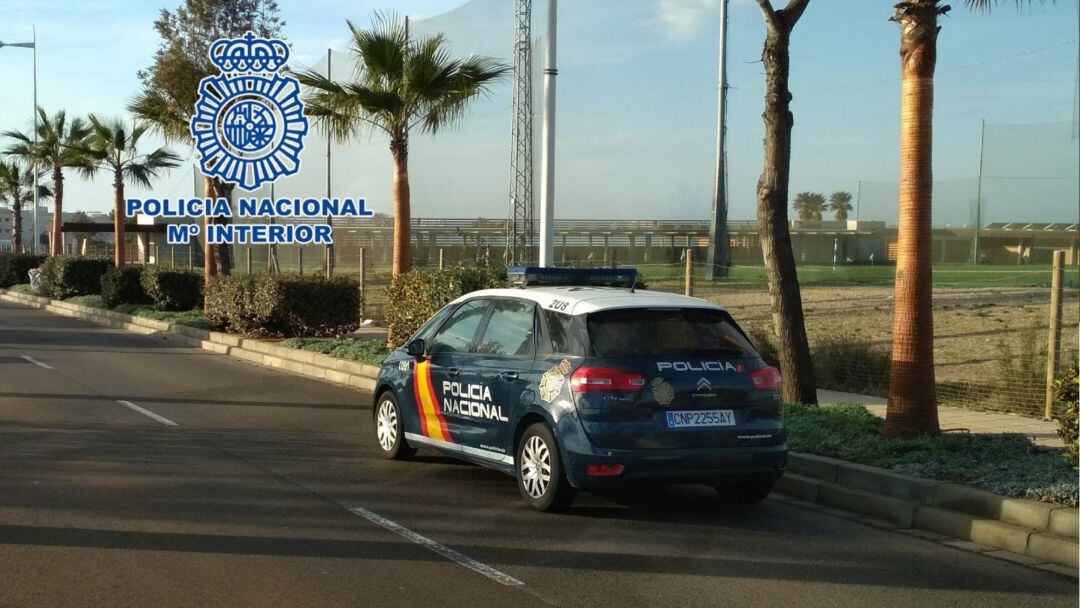 Un vehículo policial 