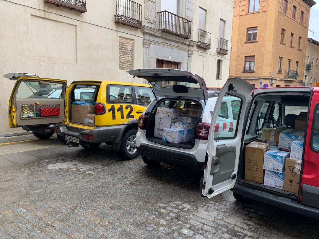 Reparto material de protección a residencias de mayores y entidades locales