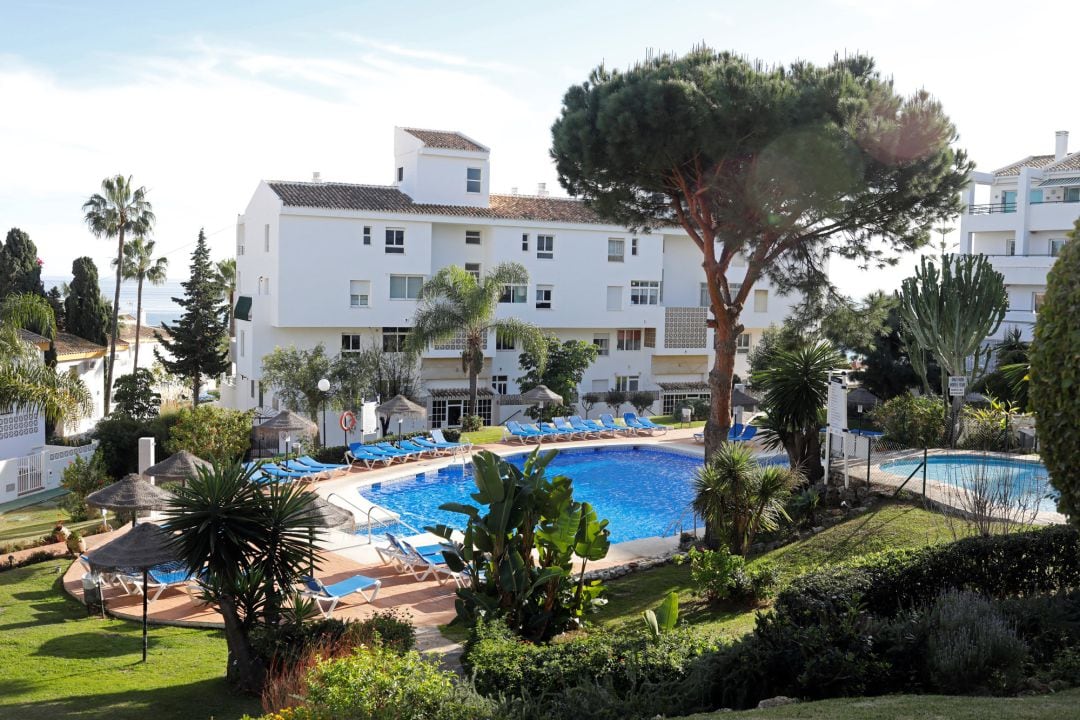 La piscina del centro vacacional de Mijas. 