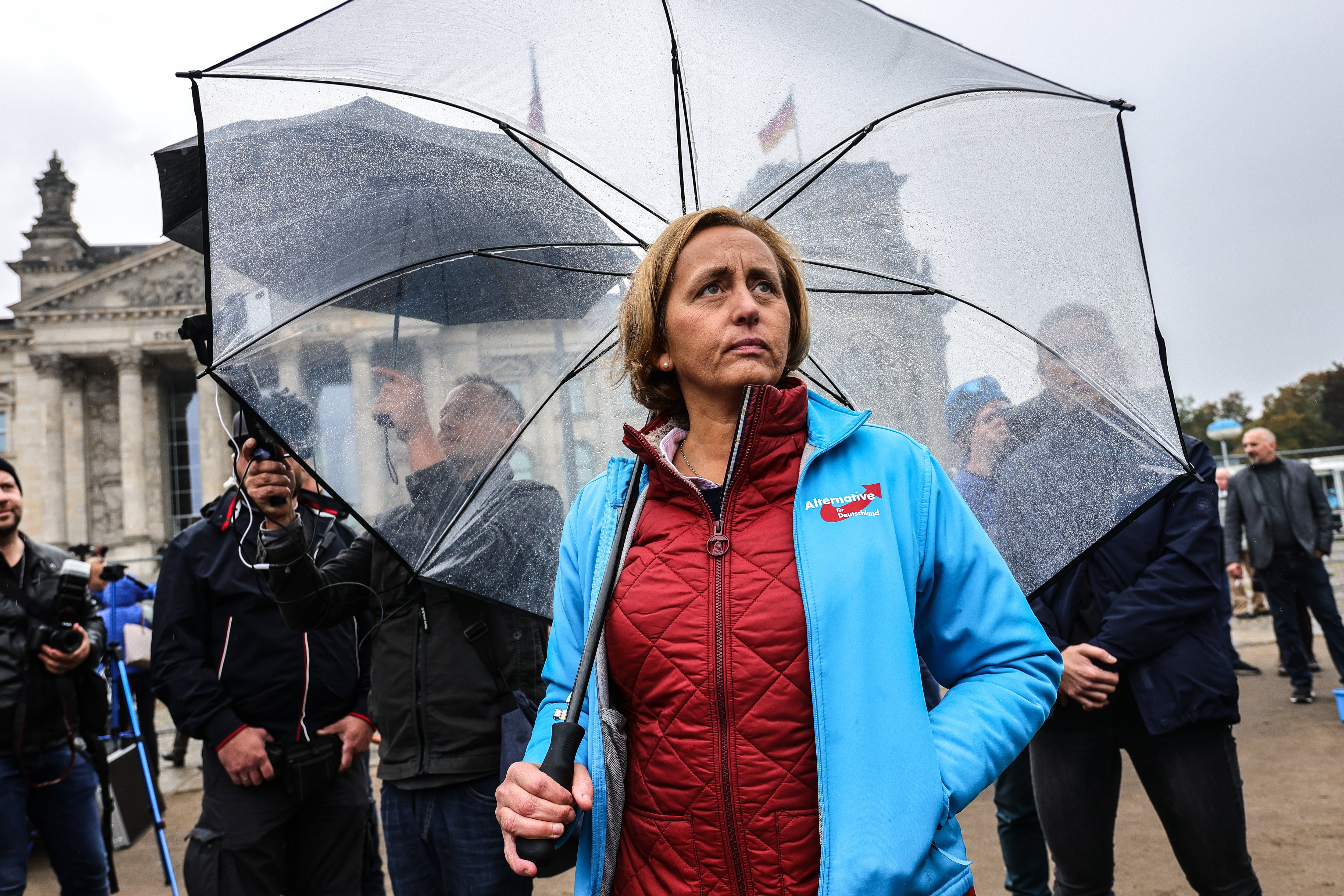 La diputada de Alternativa por Alemania (AfD), Beatrix von Storch, en una manifestación de su formación el pasado octubre