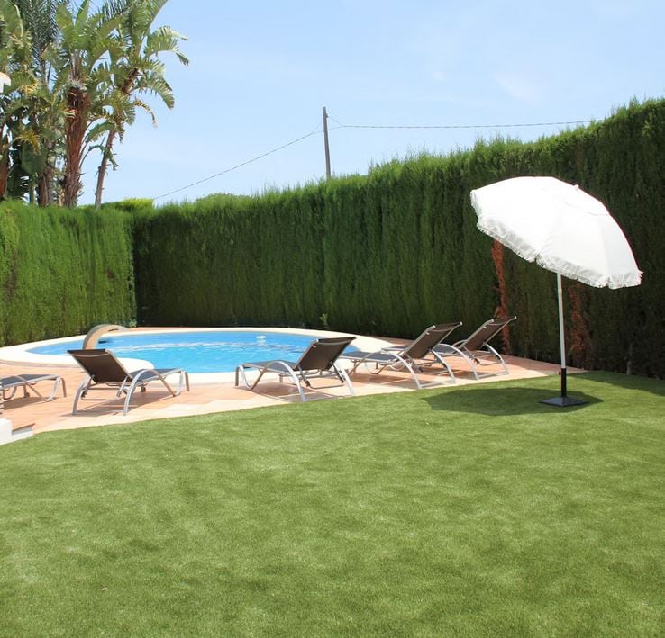 Una de las piscinas que se alquilan en nuestra comarca.