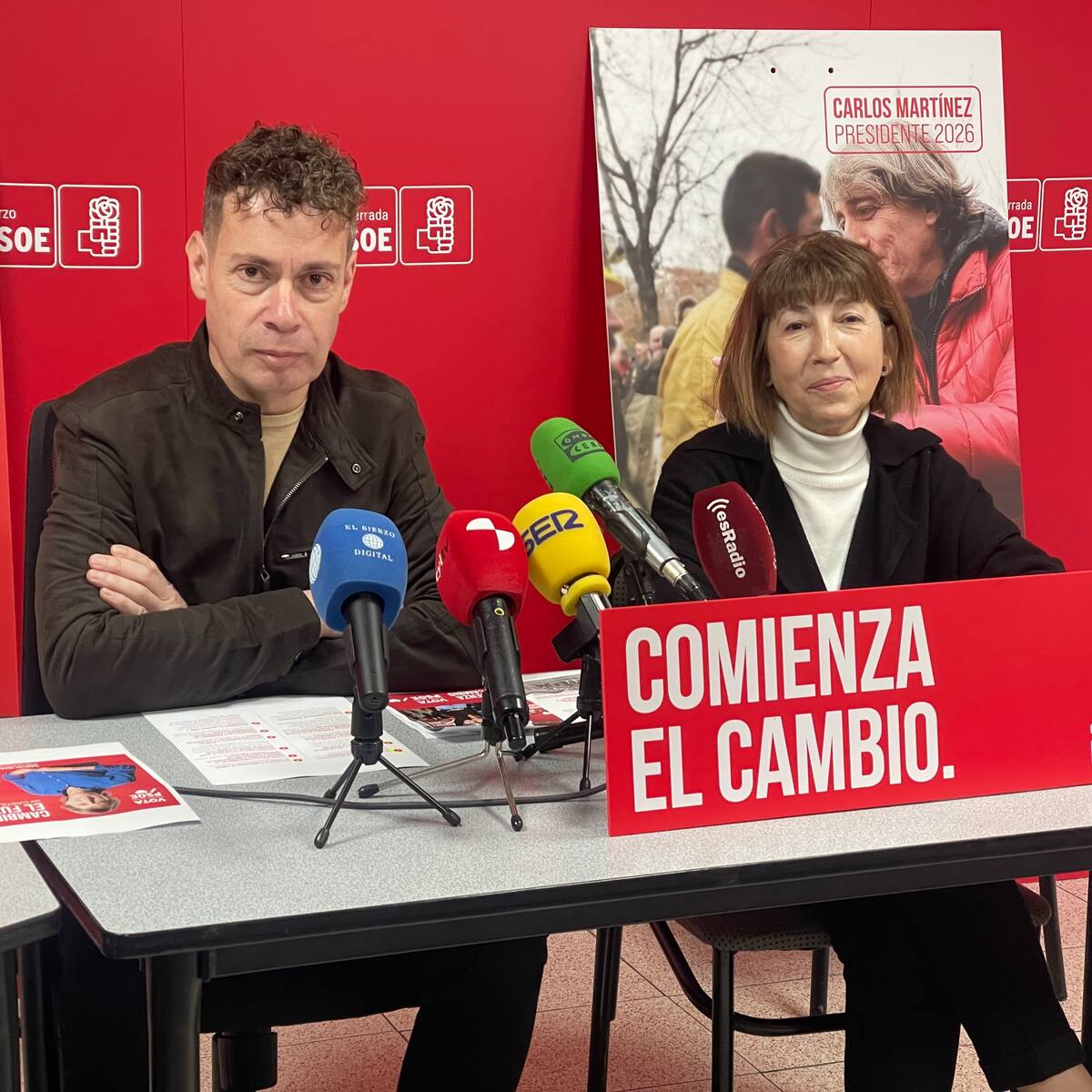 El PSOE llama al Bierzo y Laciana a salir del círculo vicioso del PP para garantizar "el derecho a quedarse, a volver y venir"