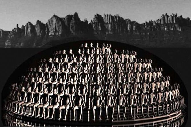 Una imagen del 'Parsifal' que La Fura dels Baus estrenó en Colonia