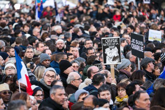 Gran manifestación en París