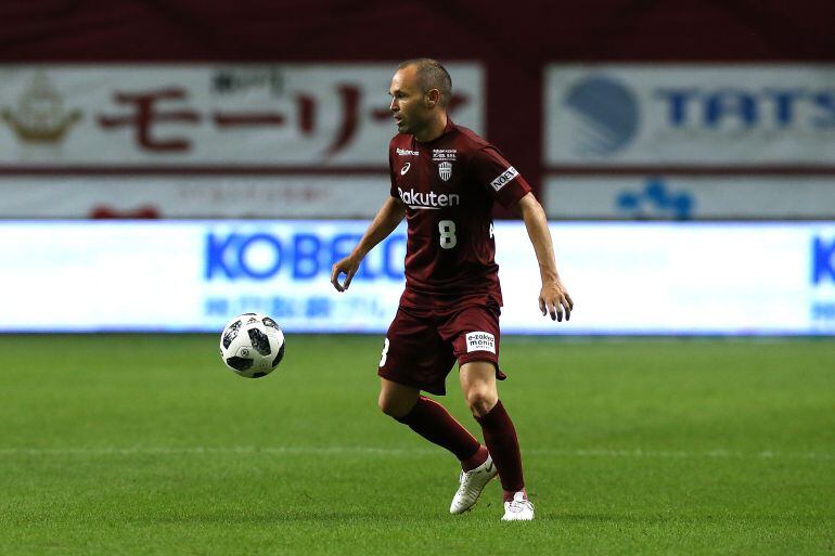 Iniesta, con el Vissel Kobe