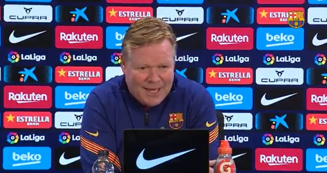Koeman, entrenador del FC Barcelona. 