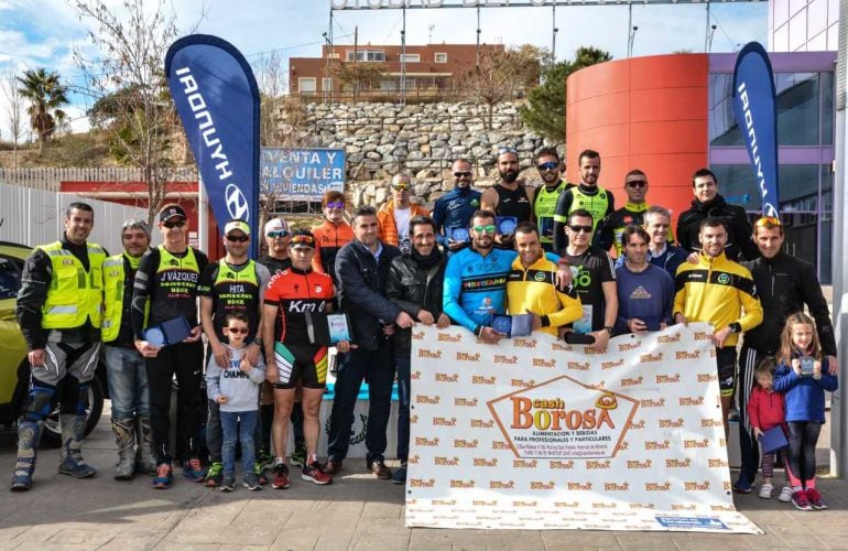 El podio final tras la gran carrera del Andarax.