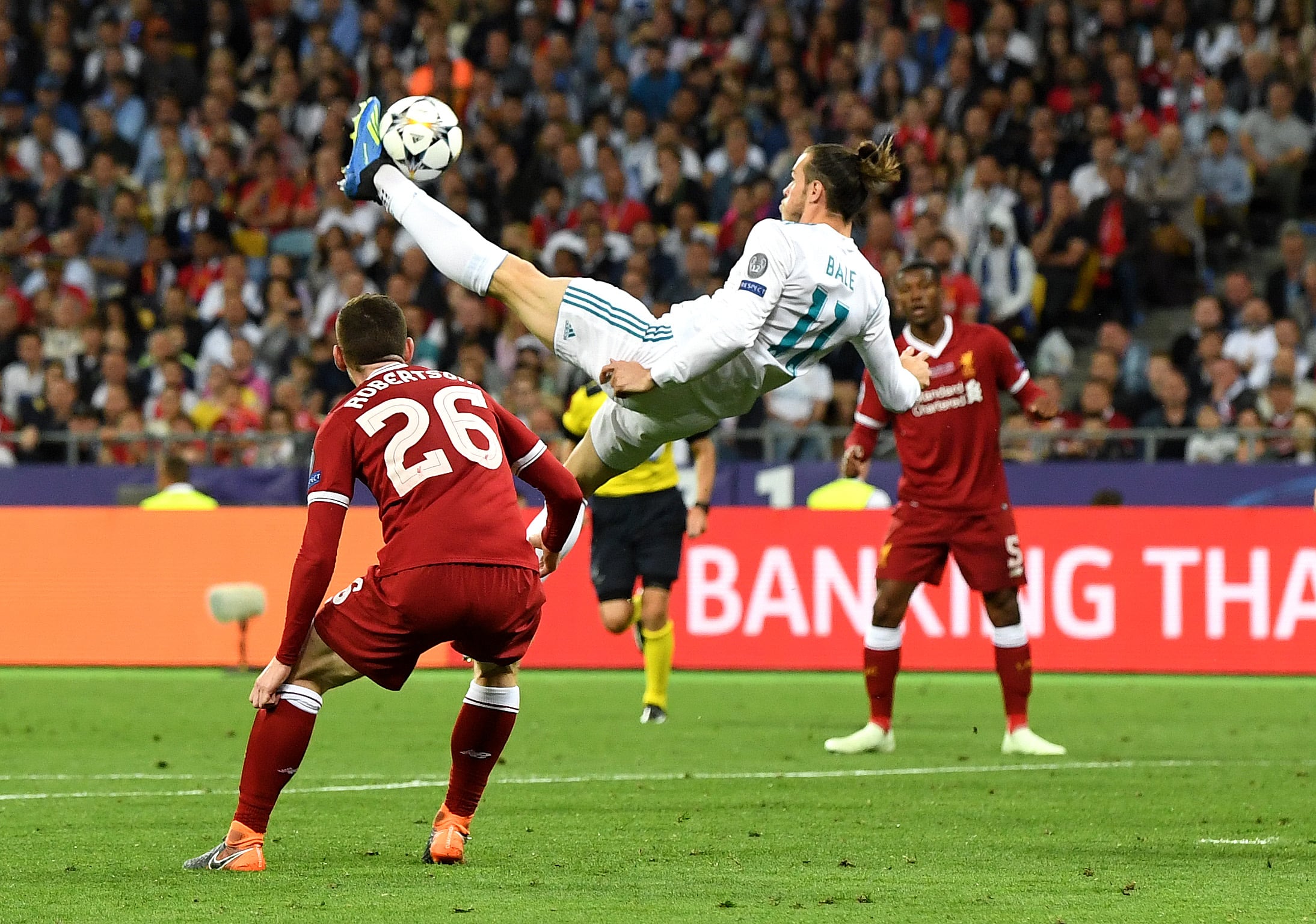 Histórico gol de Gareth Bale de chilena en la final de la Champions de 2018 ante el Liverpool