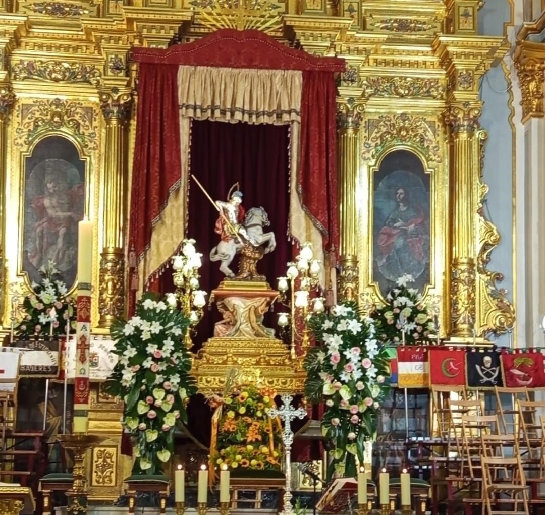 Imagen de San Jorge en la iglesia de la Misericordia