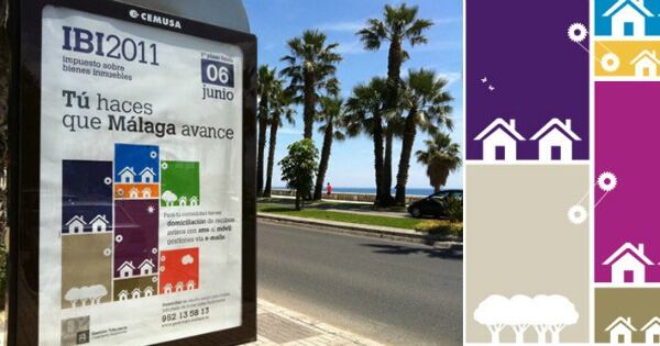 Una de las campañas de recaudación del IBI en Málaga