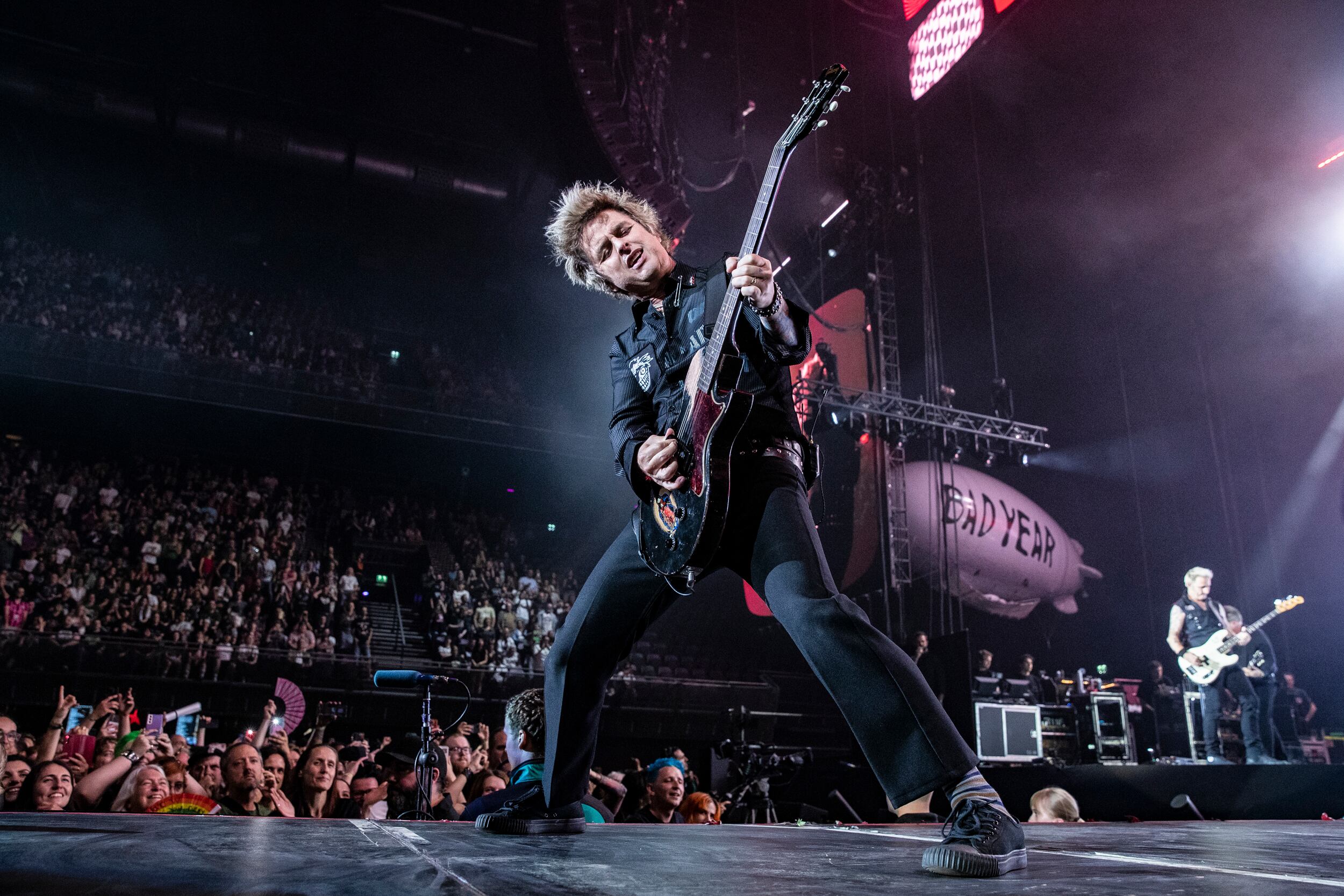 Billie Joe Armstrong, vocalista de Green Day, durante uno de sus conciertos en Amsterdan